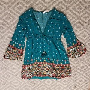 *2 for $15* xhilaration Turquoise Boho Top